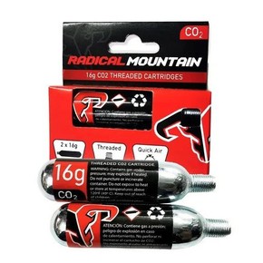 Radical Mountain Cartucho de CO2 Radical Mountain 16 gramos (2 unidades)